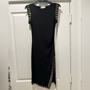 MICHAEL Michael Kors l Black Dress with Pyramid Studs